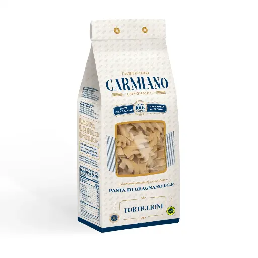 Pasta di Gragnano IGP – Carmiano Tortiglioni (Spiralnudeln) 500gr