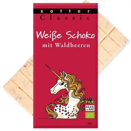 Weiße Schoko mit Waldbeeren Schokolade 🦄Zotter