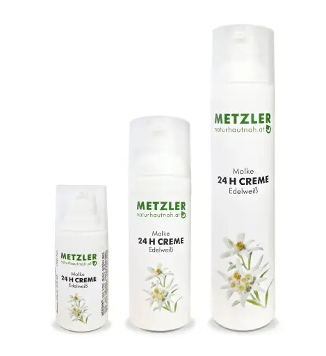Metzler Molke 24H Creme mit Edelweiß