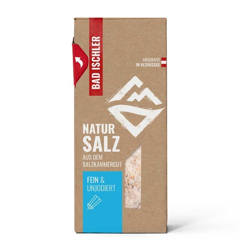 BAD ISCHLER Natursalz fein 350g Natursalz Nachfüllpackung – fein & unjodiert